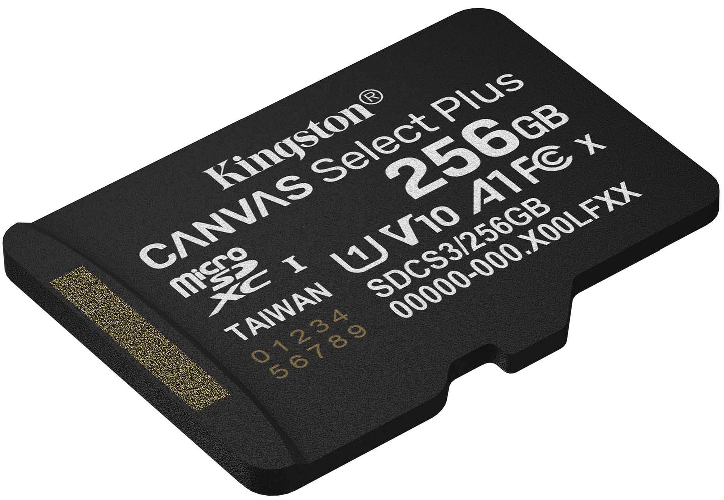 Scheda di Memoria microSDXC Kingston Canvas Select Plus Android A1, 256Gb, Classe 10 / UHS-1 U1 SDCS3/256GBSP