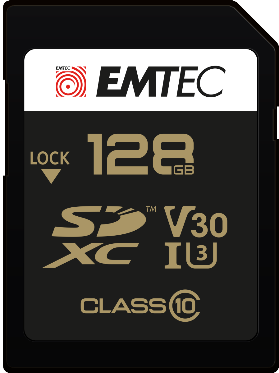 Scheda di Memoria SDXC Emtec SpeedIn Pro, 128Gb, Classe 10 / UHS-1 U3 ECMSD128GXC10SP