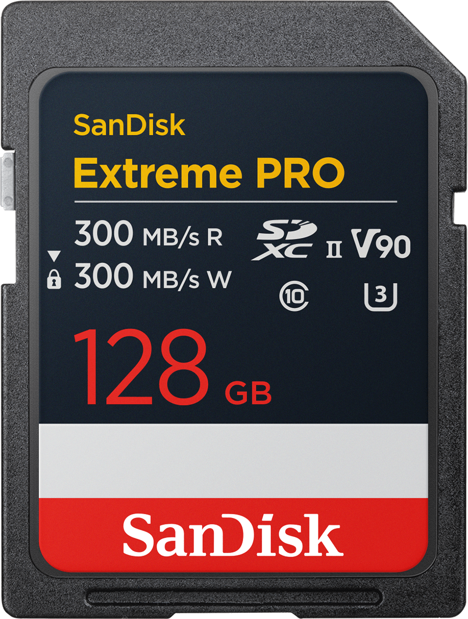Scheda di memoria SDXC SanDisk Extreme Pro, 128Gb, Classe 10 / UHS-2 U3 SDSDXDM-128G-GN4IN