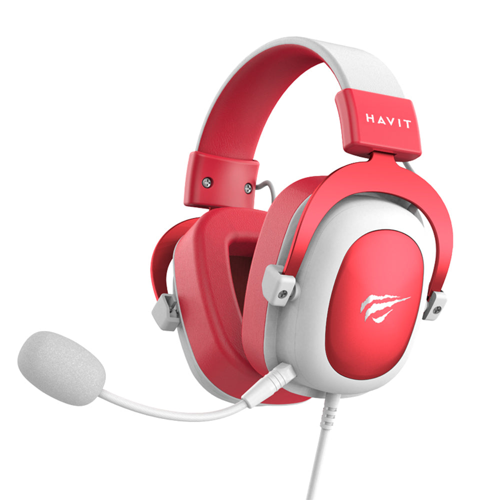 Cuffie Gaming 3.5mm HAVIT H2002D, 2m, Rosse