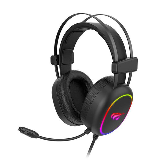 Cuffie Gaming 3.5mm HAVIT H2016d, RGB, 2m, Nere