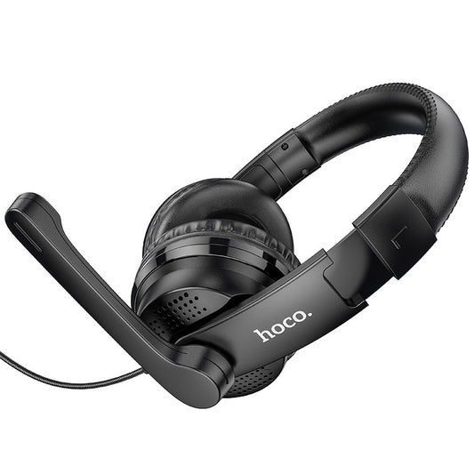 Cuffie Gaming 3.5mm HOCO W103, Nere
