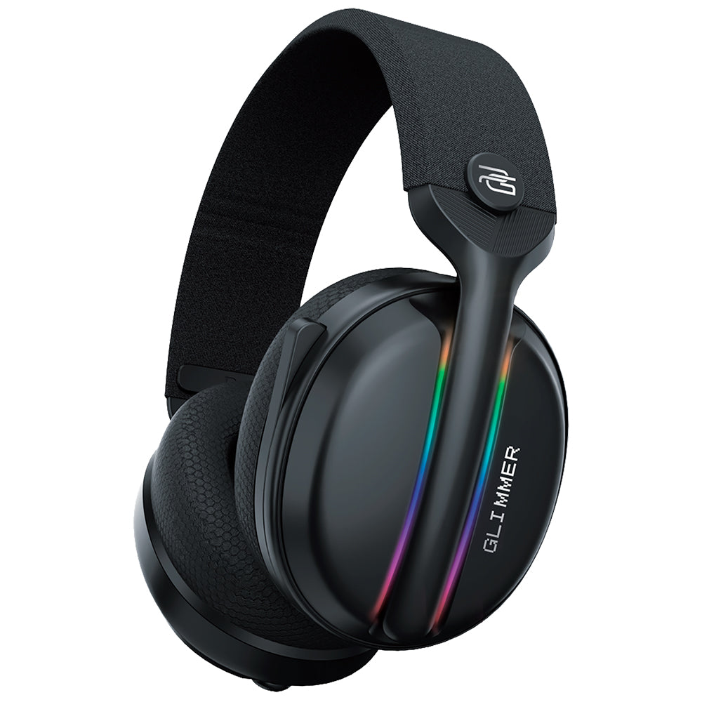 Cuffie Gaming Wireless Proove Glimmer, RGB, BT / Wi-Fi / Cablate, Nere Viola WHGL00022016