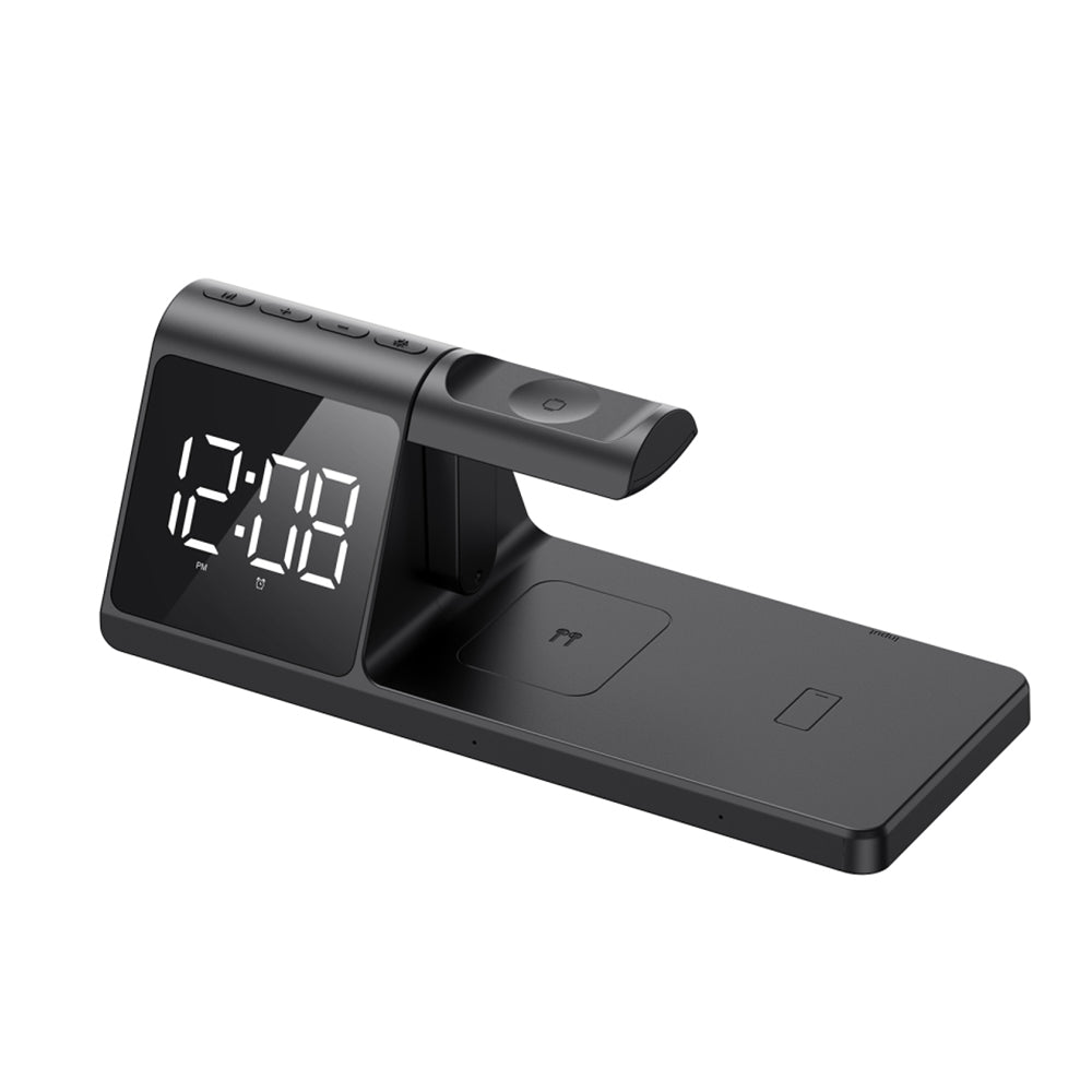Orologio Digitale HAVIT W3042 4in1 con Ricarica Wireless QI, Nero