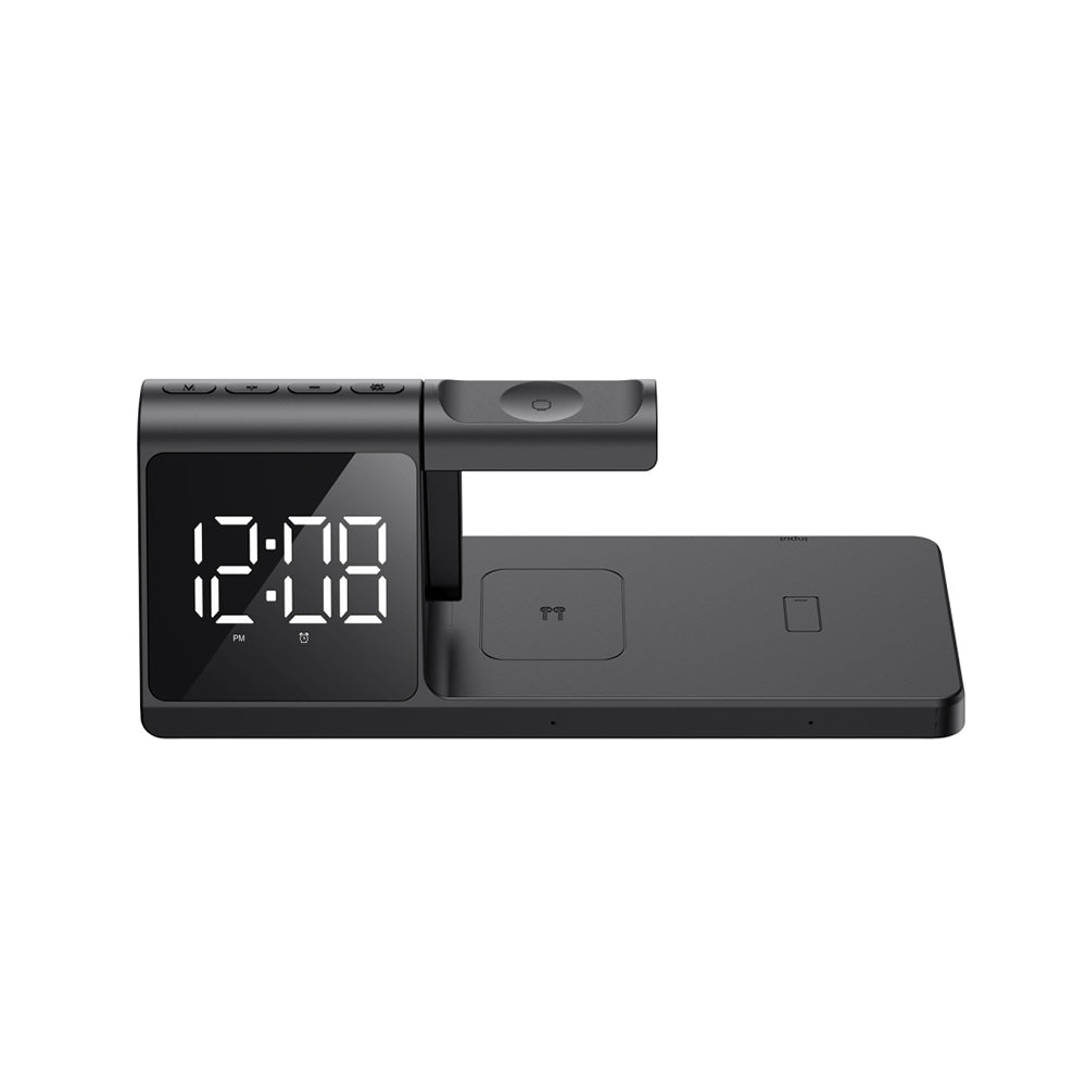 Orologio Digitale HAVIT W3042 4in1 con Ricarica Wireless QI, Nero