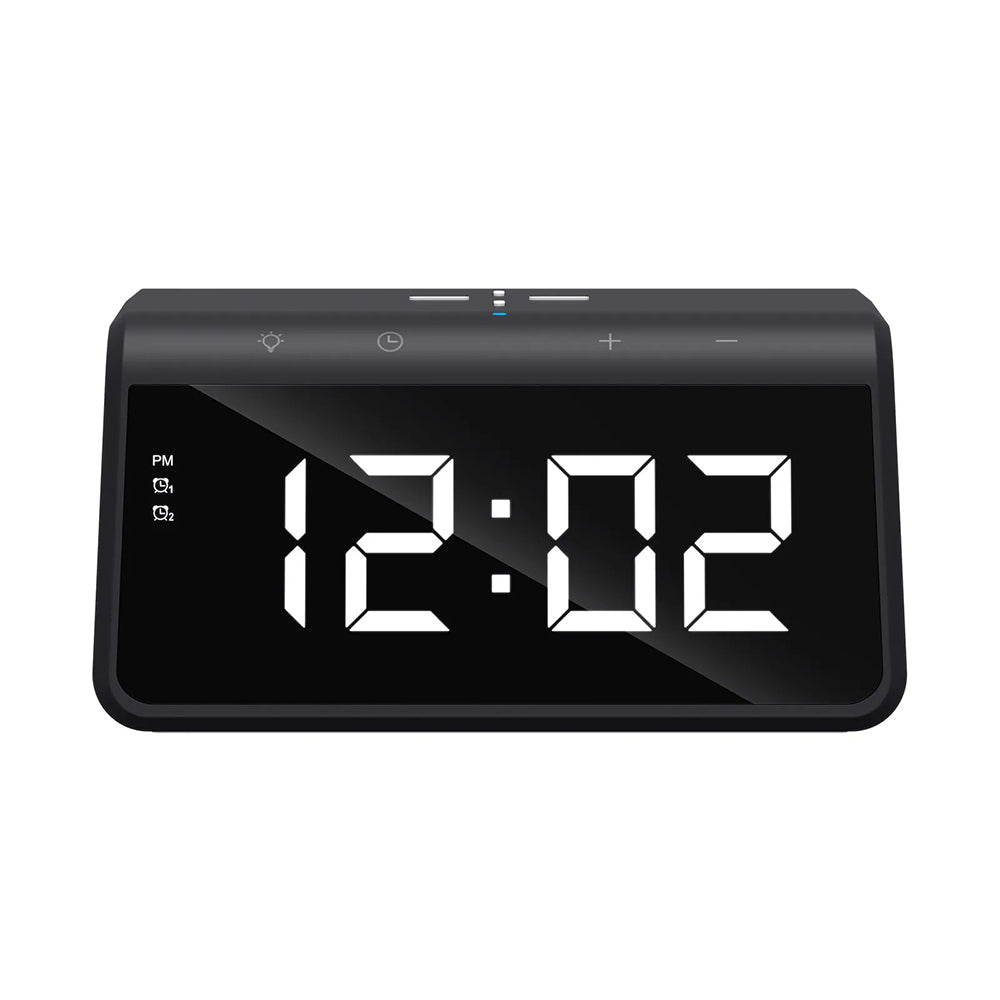 Orologio Digitale HAVIT W320 con Ricarica Wireless QI, Nero