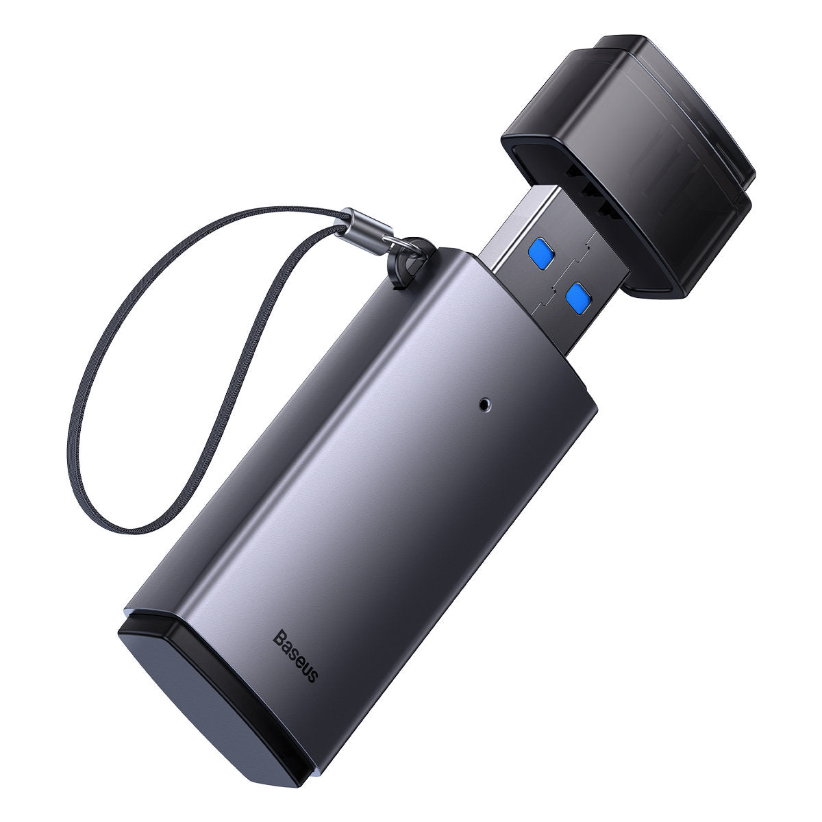 Baseus BS-OH069 USB Card Reader, SD - microSD, Grey WKQX060013