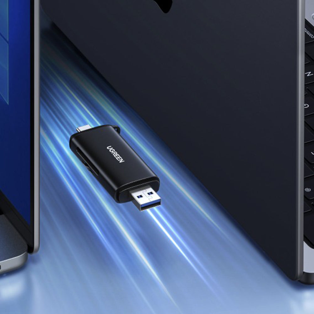 Lettore di schede USB / USB-C UGREEN CM803 (65024), SD - microSD, Nero