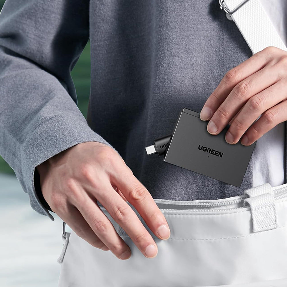 Lettore di schede USB / USB-C UGREEN CM812 (45167), SD - microSD - 2 x USB-A, Nero