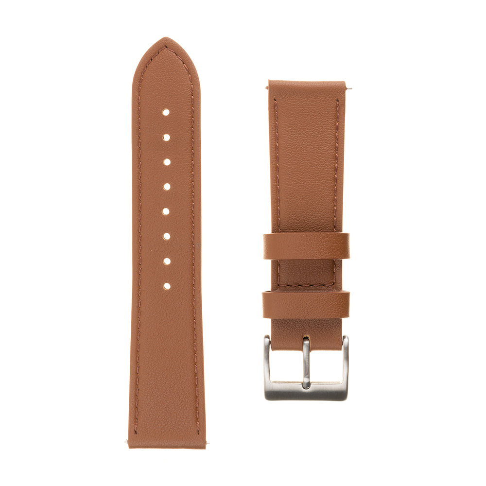 Cinturino Fixed Leather per Samsung Galaxy Watch / Huawei Watch Series, 20mm, Marrone