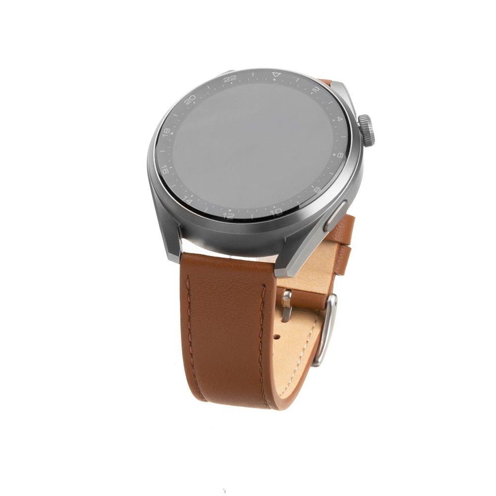 Cinturino Fixed Leather per Samsung Galaxy Watch / Huawei Watch Series, 20mm, Marrone