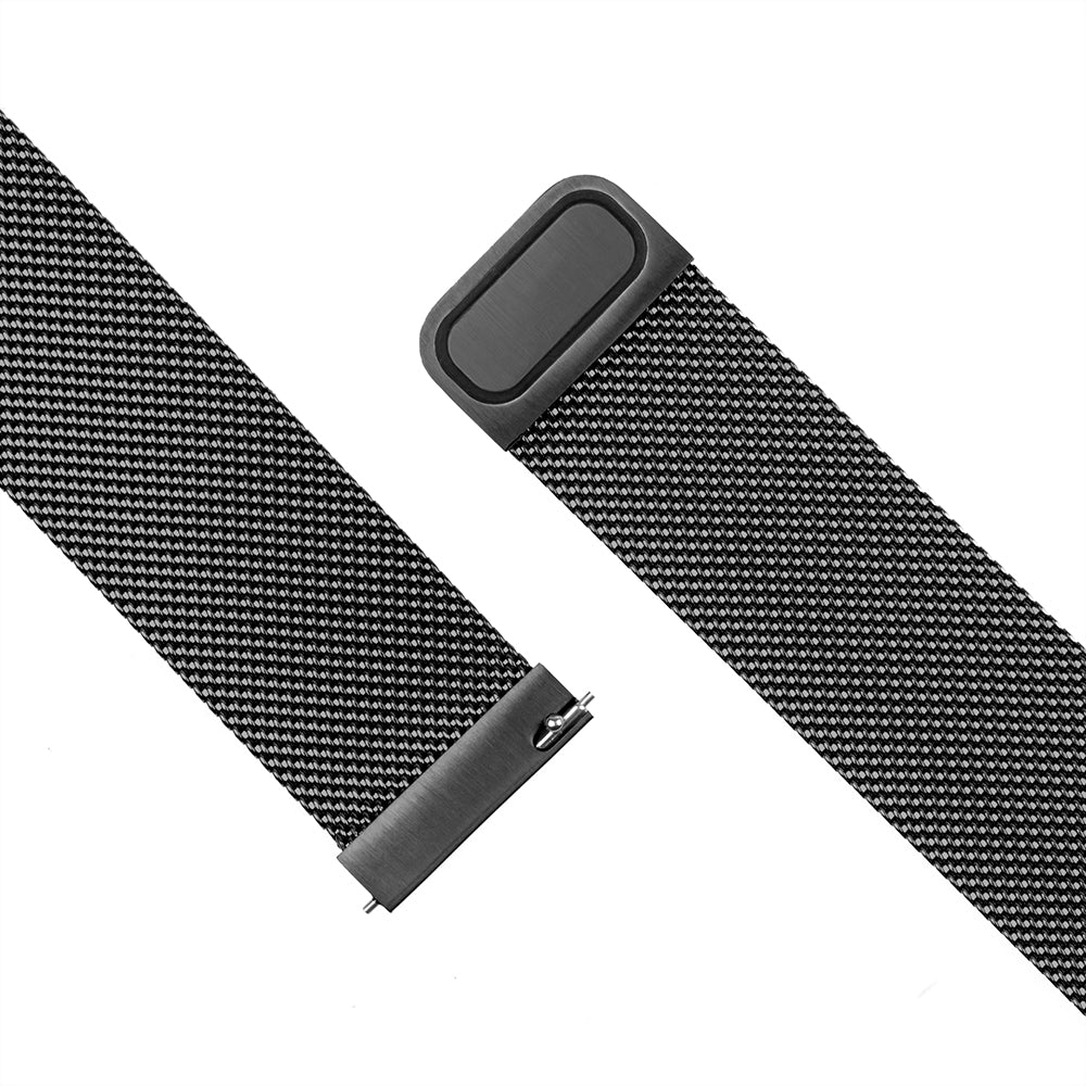 Fixed Mesh Strap for Huawei Watch / Garmin Watch Series, 18mm, Black