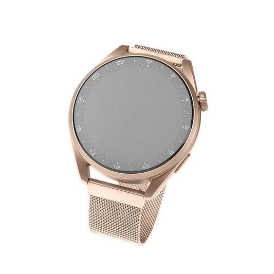 Cinturino Fixed Mesh per Huawei Watch / Garmin Watch Series, 18mm, Rosa Oro