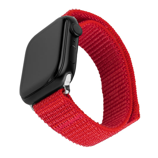 Cinturino Fixed Nylon Sporty per Apple Watch 42mm / 41mm / 40mm / 38mm Series, Rosso