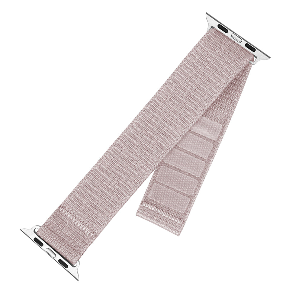 Cinturino Fixed Nylon Sporty per Apple Watch 49mm / 46mm / 45mm / 44mm / 42mm Series, Rosa Dorato