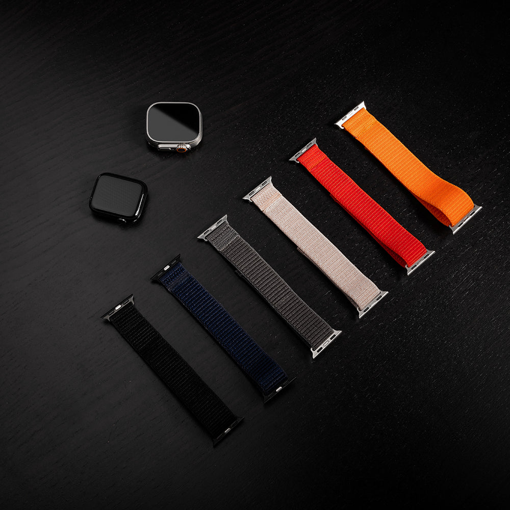 Cinturino Fixed Nylon Sporty per Apple Watch 49mm / 46mm / 45mm / 44mm / 42mm Series, Rosa Dorato