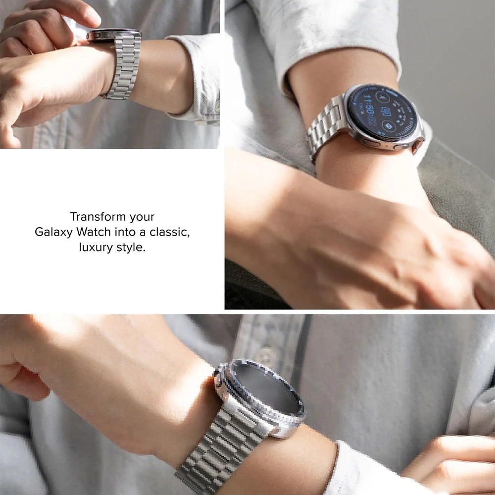 Cinturino Ringke Metal One Air per Samsung Galaxy Watch8 / Watch8 Classic Series, Argento
