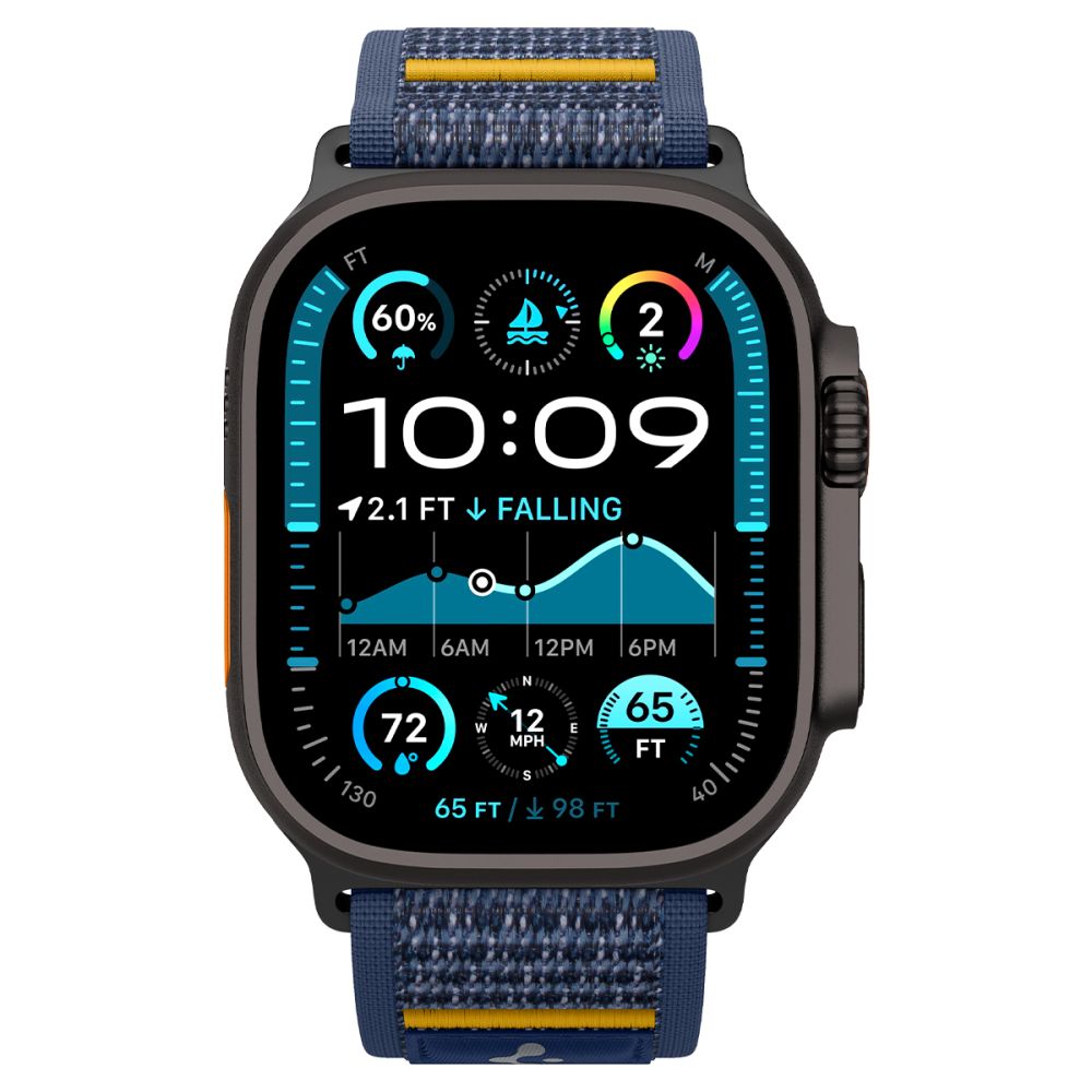 Cinturino Spigen Athlex Air per Apple Watch 49mm / 46mm / 45mm / 44mm Series, Blu Navy AMP09036