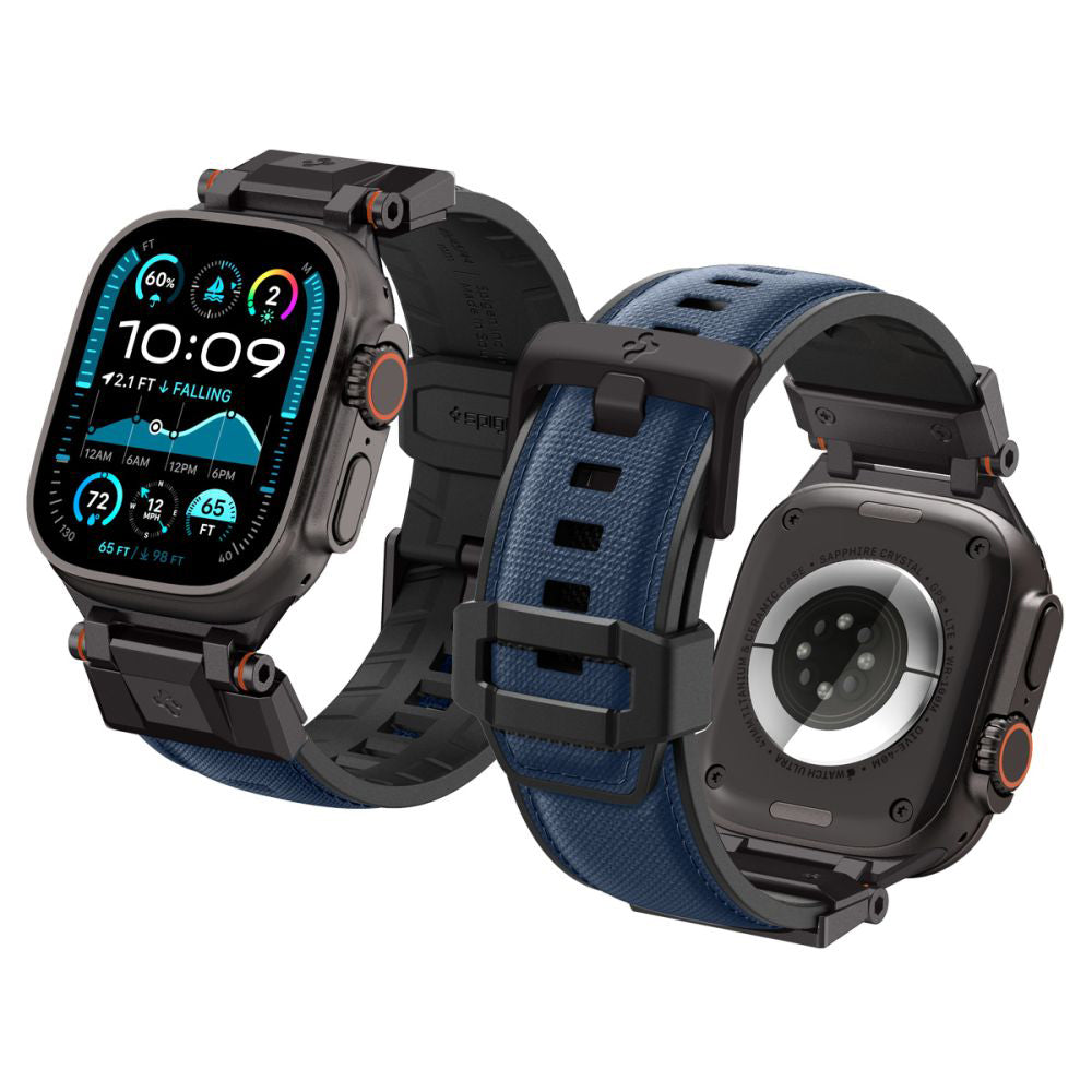 Cinturino Spigen DuraPro Armor per Apple Watch 49mm / 46mm / 45mm / 44mm / 42mm Series, Blu Navy AMP09103
