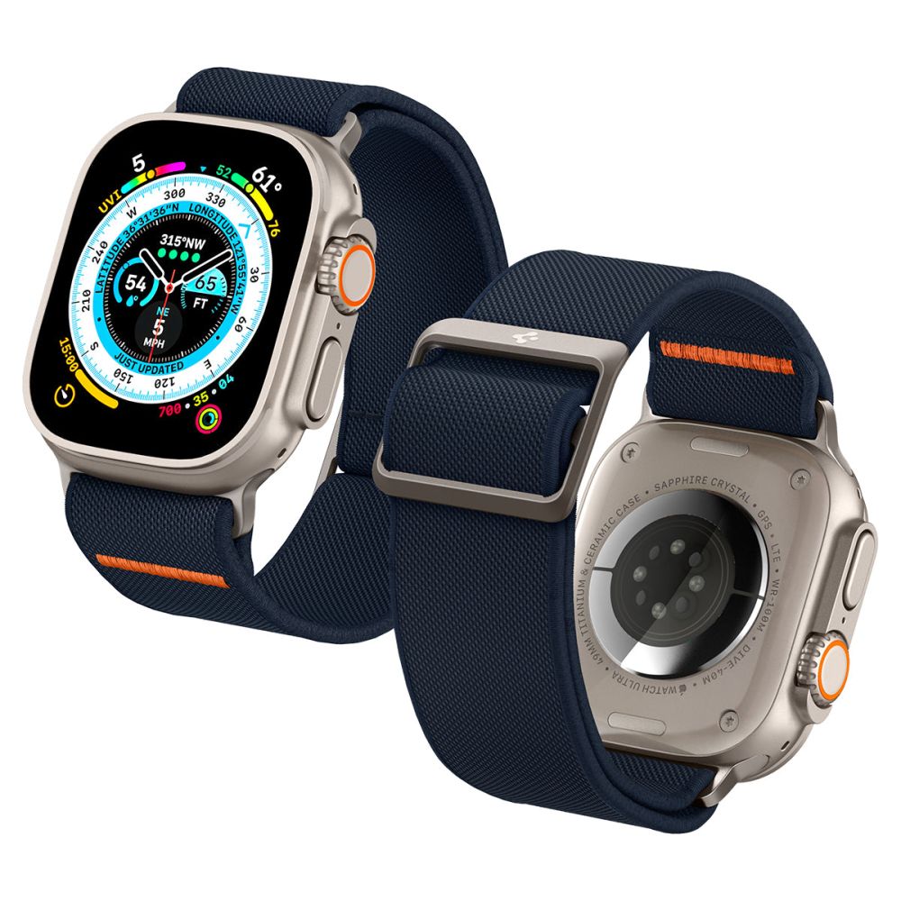 Cinturino Spigen Fit Lite Ultra per Apple Watch 49mm / 46mm / 45mm / 44mm / 42mm Series, Blu Navy AMP05984