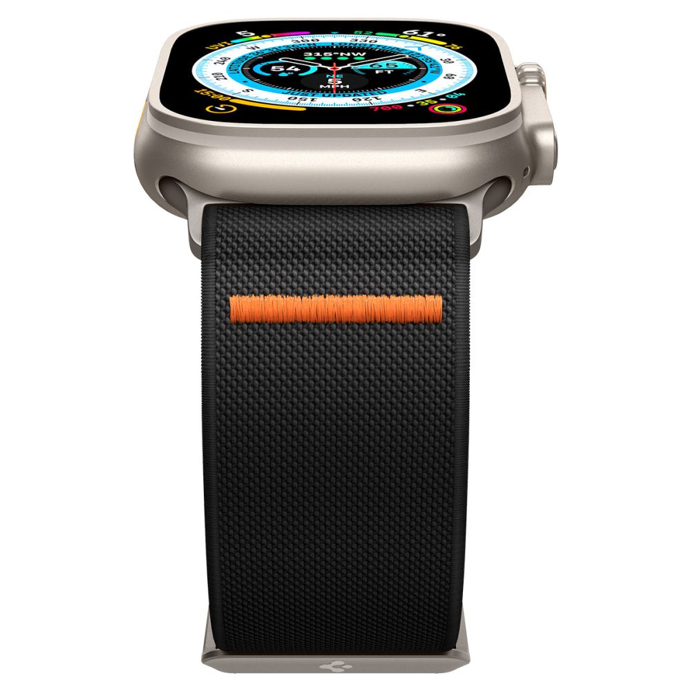 Spigen Fit Lite Ultra Strap for Apple Watch 49mm / 46mm / 45mm / 44mm / 42mm Series, Black AMP05983