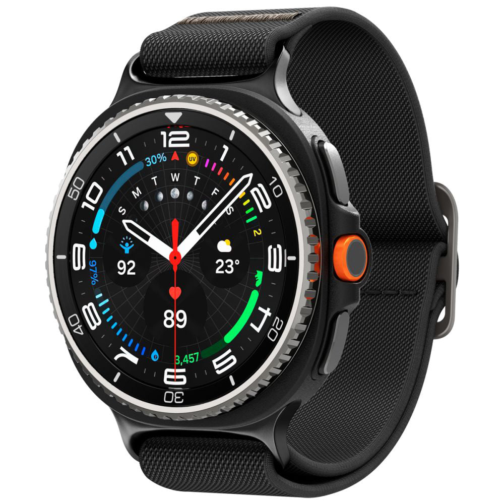 Cinturino Spigen Lite Fit per Samsung Galaxy Watch8 / Watch8 Classic Series, Nero AMP10117