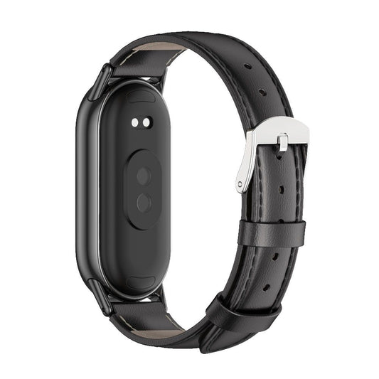 Tech-Protect Cinturino in pelle per Xiaomi Smart Band 8/9, nero