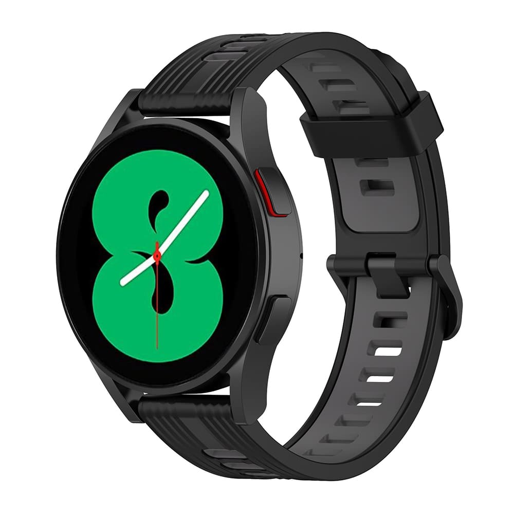 Cinturino Techsuit W002 per Huawei Watch / Xiaomi Watch Series, 22mm, Nero