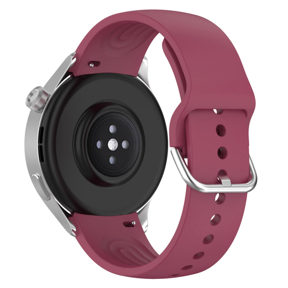Cinturino Techsuit W003 per Huawei Watch / Xiaomi Watch Series, 22mm, Rosso Scuro