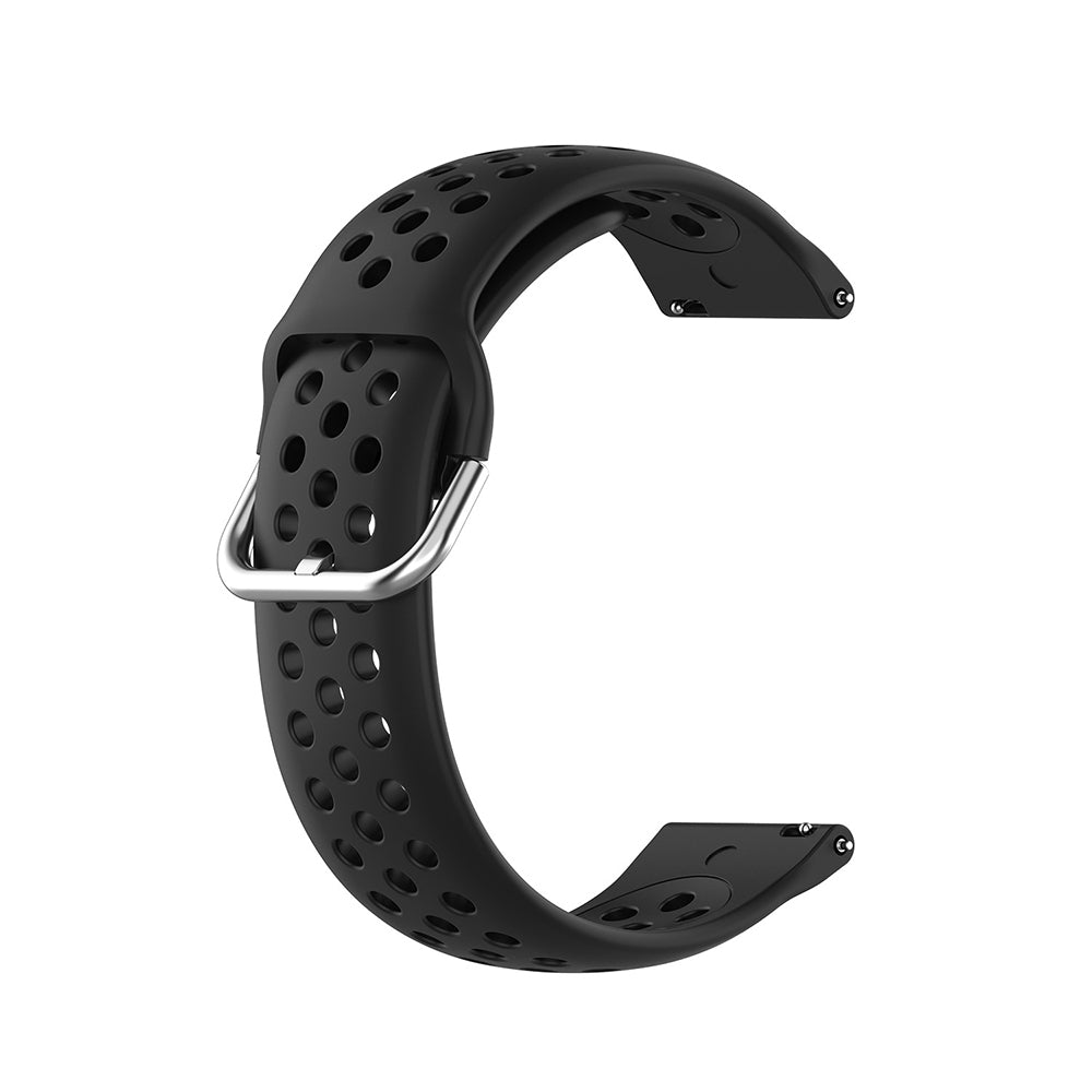 Cinturino Techsuit W004 per Samsung Galaxy Watch / Huawei Watch Series, 20mm, Nero