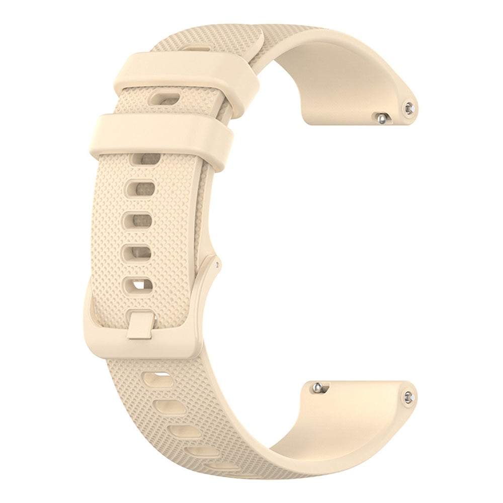 Cinturino Techsuit W006 per Huawei Watch / Garmin Watch Series, 18mm, Crema