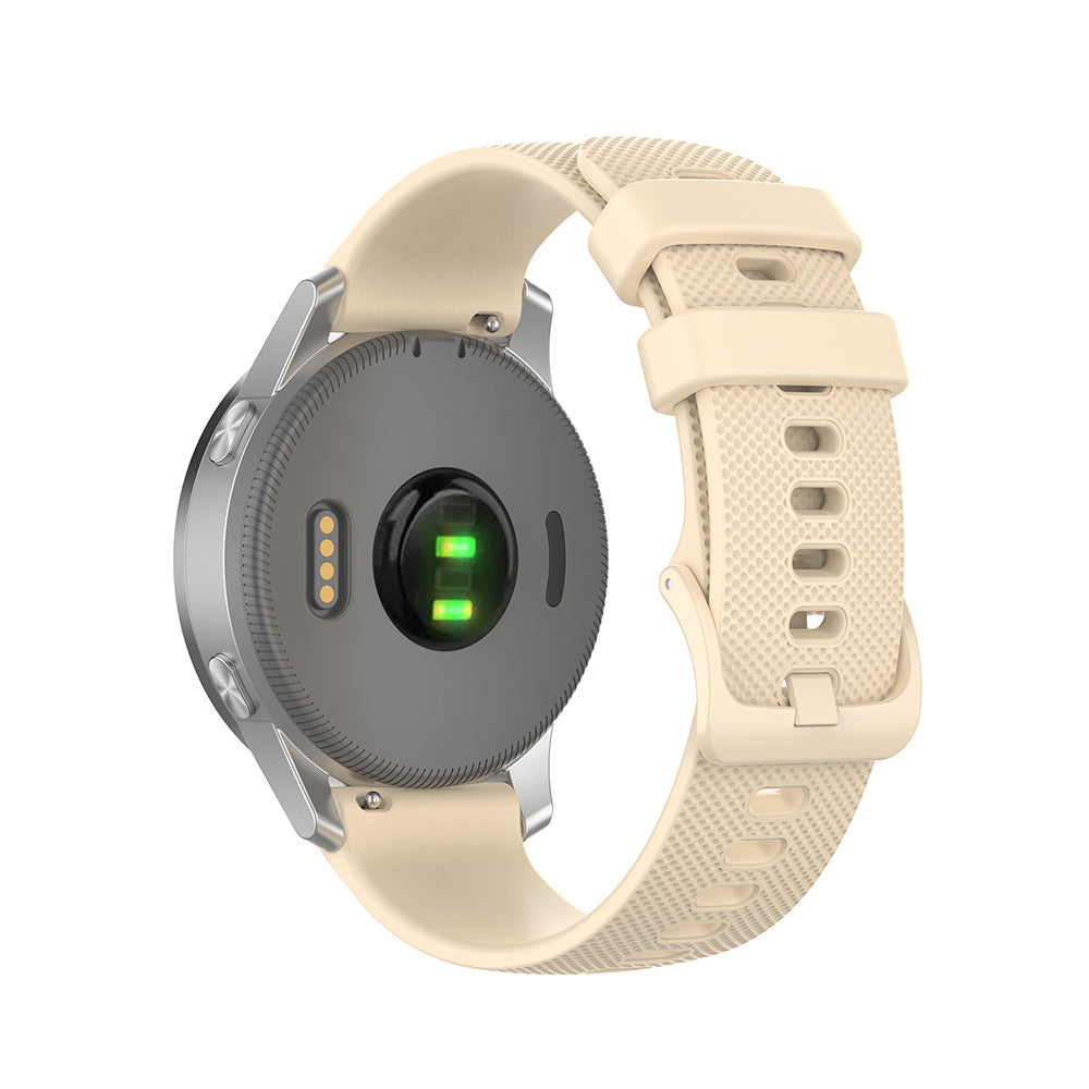 Cinturino Techsuit W006 per Huawei Watch / Garmin Watch Series, 18mm, Crema