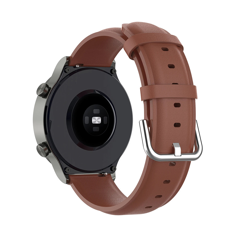 Cinturino Techsuit W007PU per Samsung Galaxy Watch / Huawei Watch Series, Marrone