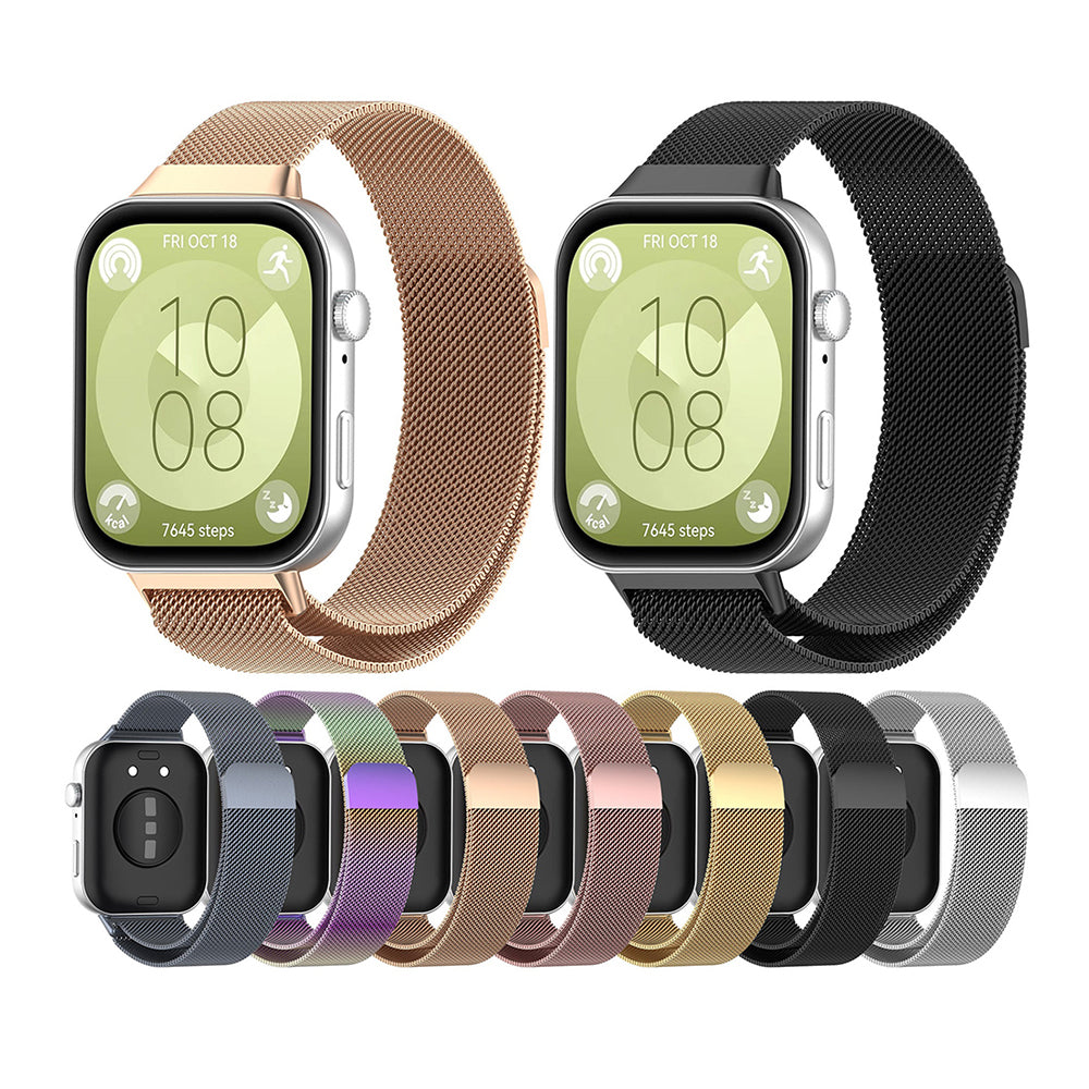 Cinturino Techsuit W009 per Huawei Watch Fit 4 Pro / Fit 4 / Fit 3, Nero