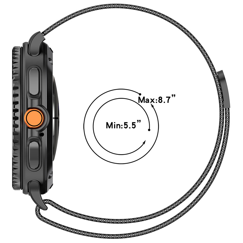 Cinturino Techsuit W009 per Samsung Galaxy Watch8 / Watch8 Classic Series, Grigio