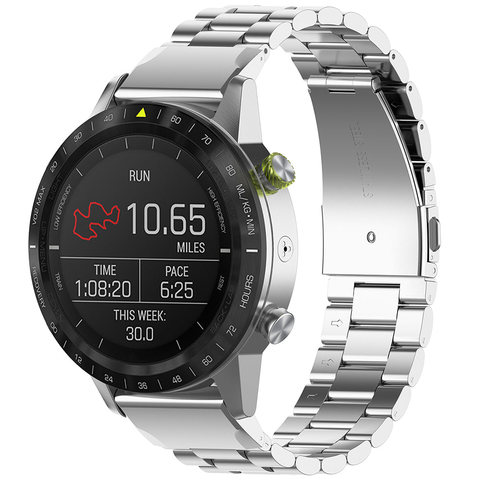 Cinturino Techsuit W010 per Garmin Instinct / Approach / Fenix Watch Series, 20mm, Argento