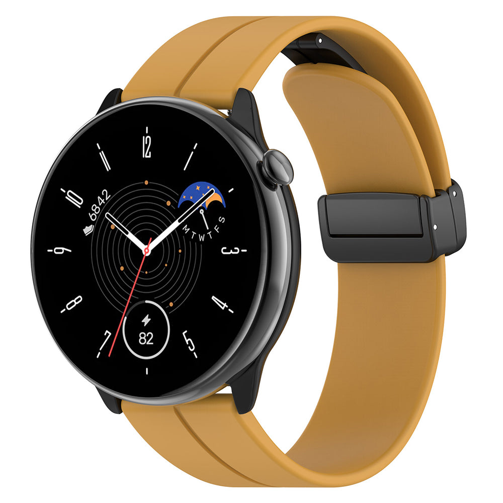 Cinturino Techsuit W011 per Huawei Watch / Garmin Watch Series, 18mm, Giallo