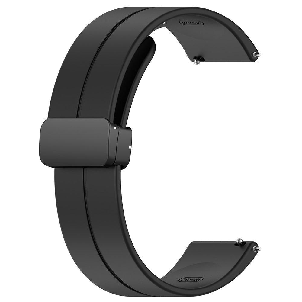 Cinturino Techsuit W011 per Samsung Galaxy Watch / Huawei Watch Series, 20mm, Nero.