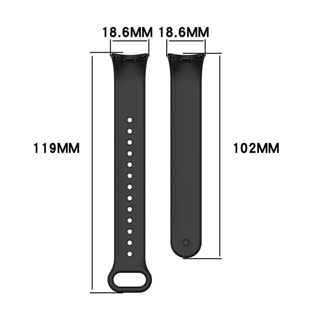 Cinturino Techsuit W014 per Xiaomi Smart Band 9 / 8, Nero