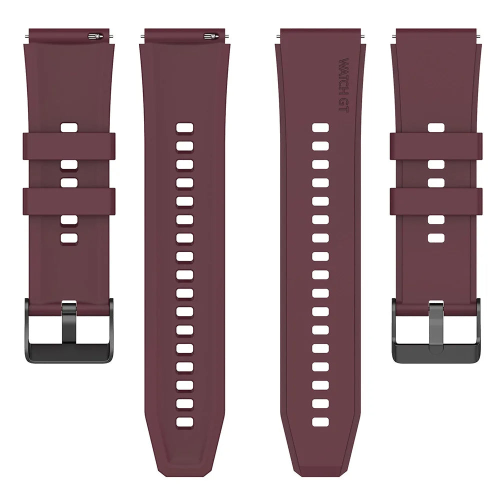 Cinturino Techsuit W026 per Samsung Galaxy Watch / Huawei Watch Series, 20mm, Bordeaux