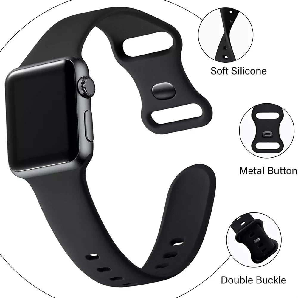 Cinturino Techsuit W031 per Apple Watch 42mm / 41mm / 40mm / 38mm Series, Grigio