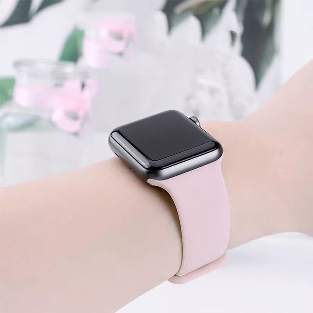 Cinturino Techsuit W031 per Apple Watch 42mm / 41mm / 40mm / 38mm Series, Rosa Chiaro