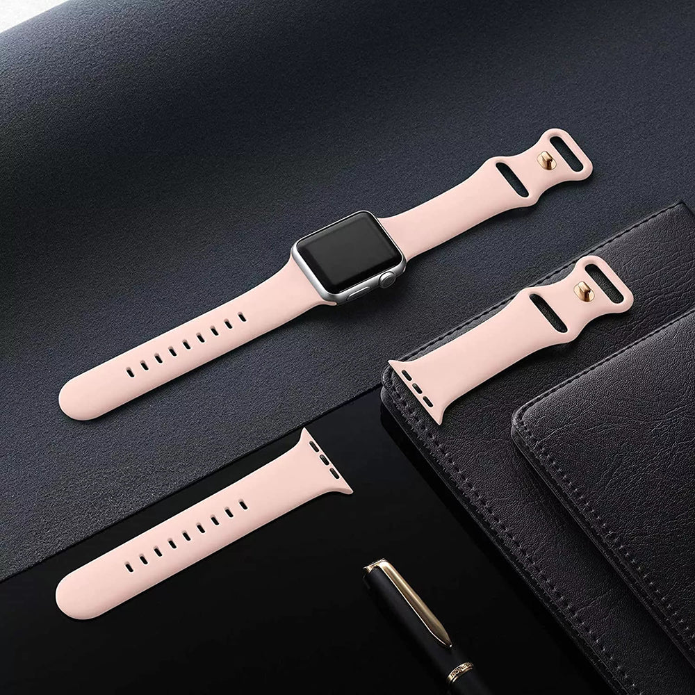 Cinturino Techsuit W031 per Apple Watch 42mm / 41mm / 40mm / 38mm Series, Rosa Chiaro