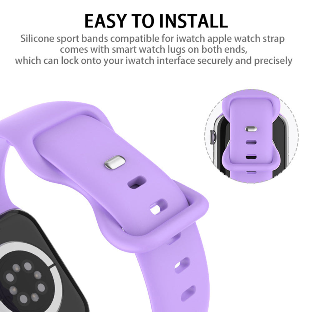 Techsuit W031 Strap for Apple Watch 49mm / 46mm / 45mm / 44mm / 42mm Series, Purple