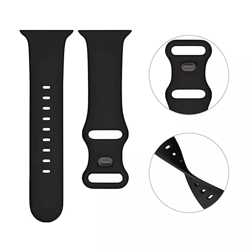 Cinturino Techsuit W031 per Apple Watch 49mm / 46mm / 45mm / 44mm / 42mm Series, Nero