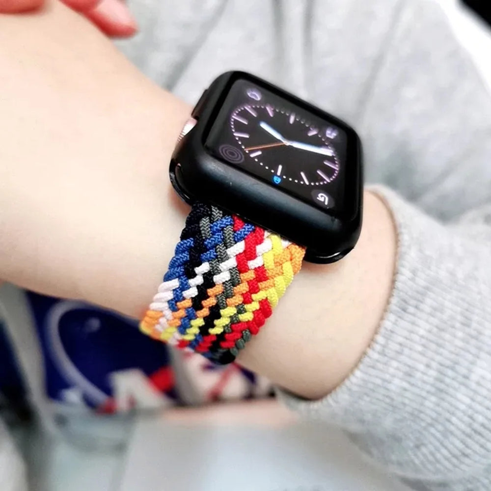 Cinturino Techsuit W032 per Apple Watch 42mm / 41mm / 40mm / 38mm Series, Verde Multicolore