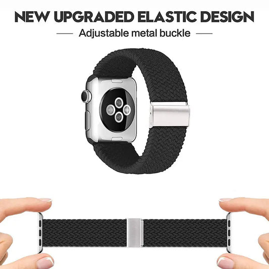 Cinturino Techsuit W032 per Apple Watch 49mm / 46mm / 45mm / 44mm / 42mm Series, Nero