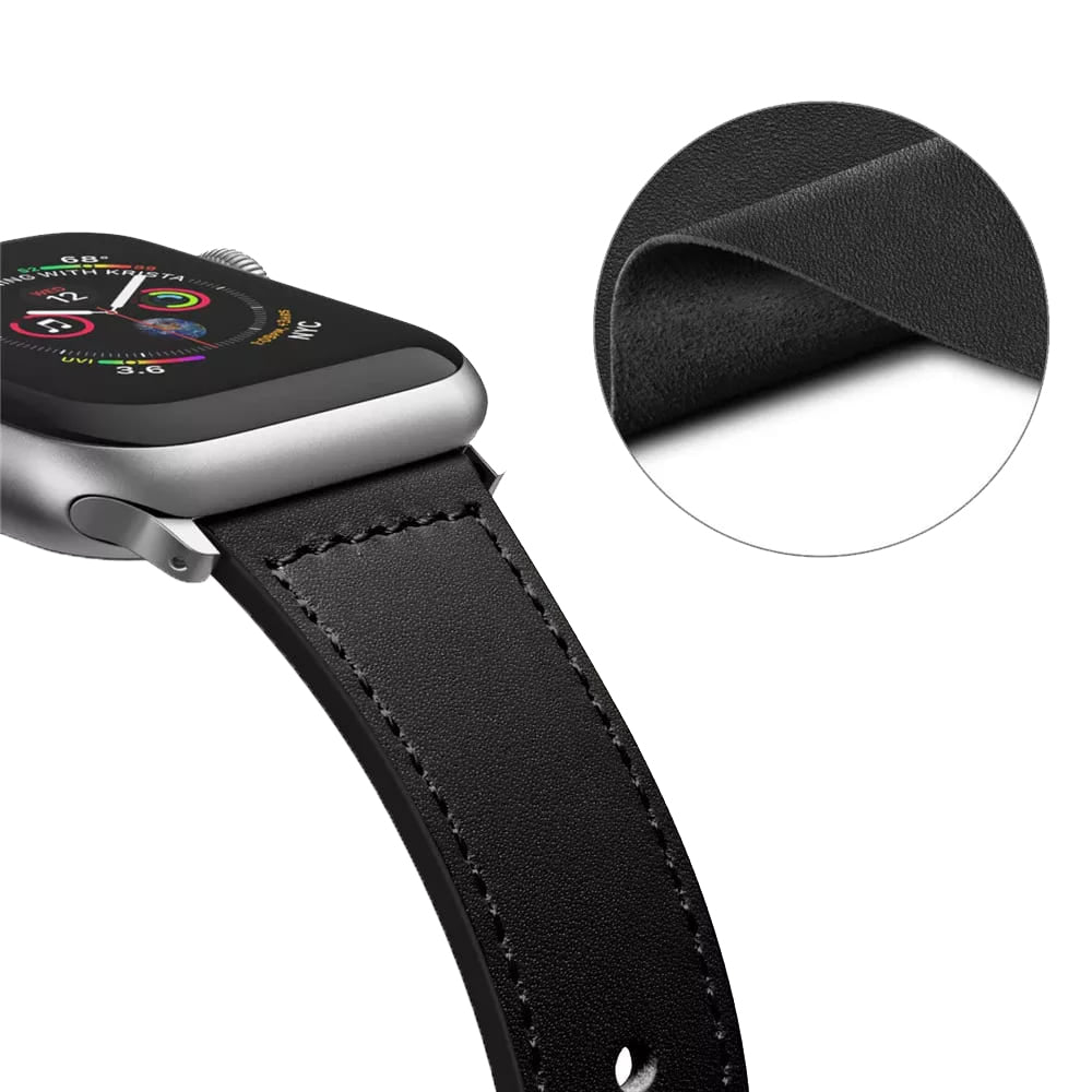 Cinturino Techsuit W033 per Apple Watch 49mm / 46mm / 45mm / 44mm / 42mm Series, Nero