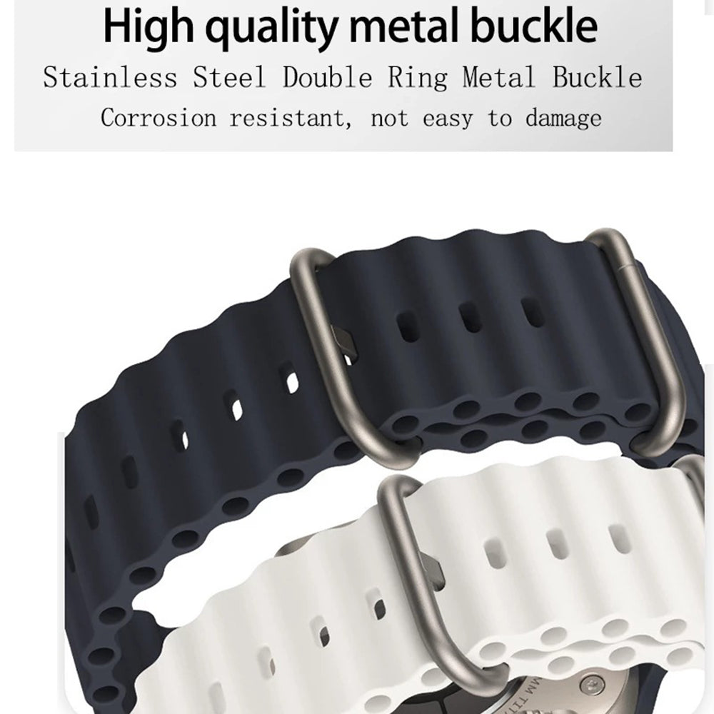 Cinturino Techsuit W038 per Apple Watch 49mm / 46mm / 45mm / 44mm / 42mm Series, Blu Navy