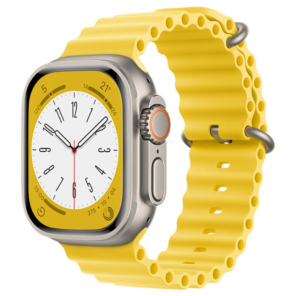 Cinturino Techsuit W038 per Apple Watch 49mm / 46mm / 45mm / 44mm / 42mm Series, Giallo